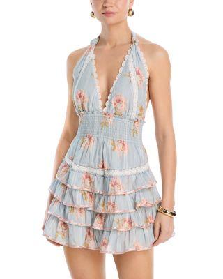 Kerch Mini Halter Dress by LOVESHACKFANCY