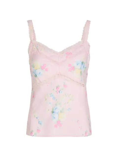 Lirena floral-print tank top by LOVESHACKFANCY