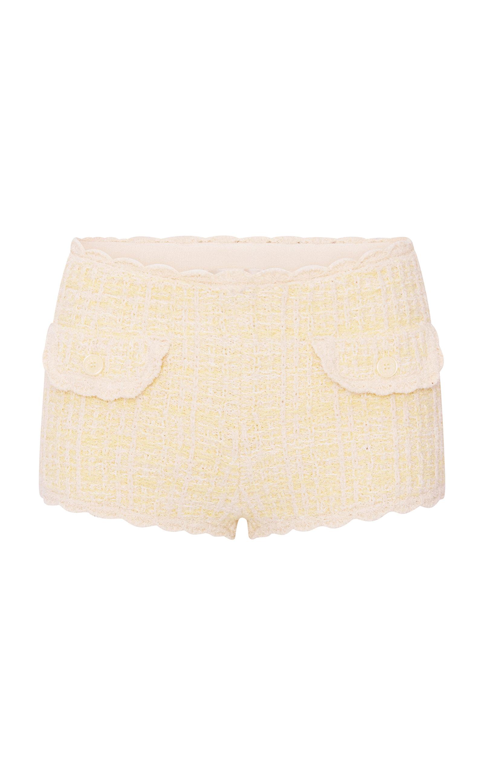 LoveShackFancy Atlanta Knit Cotton-Blend Mini Shorts - Moda Operandi by LOVESHACKFANCY