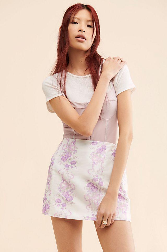 LoveShackFancy Charma Mini Skirt by LOVESHACKFANCY