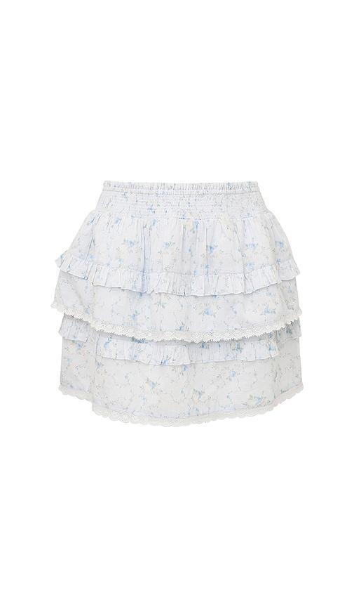 LoveShackFancy Kids Billie Skirt in Baby Blue by LOVESHACKFANCY