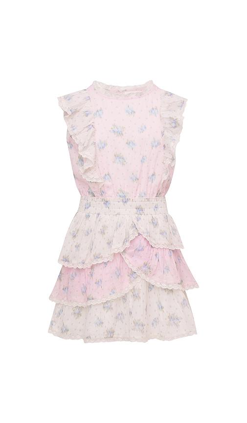 LoveShackFancy Kids Decker Dress in Pink by LOVESHACKFANCY