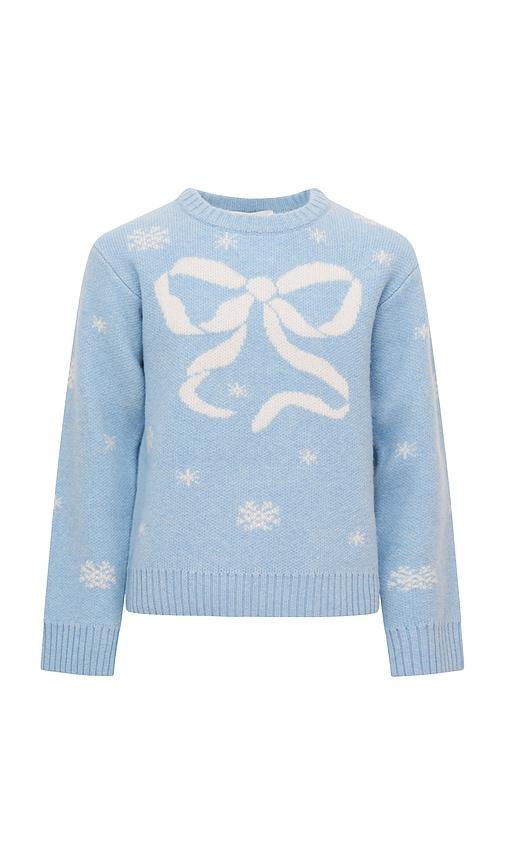 LoveShackFancy Kids Mintley Pullover in Baby Blue by LOVESHACKFANCY