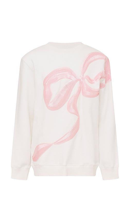 LoveShackFancy Kids Serafina Sweatshirt in Blush by LOVESHACKFANCY