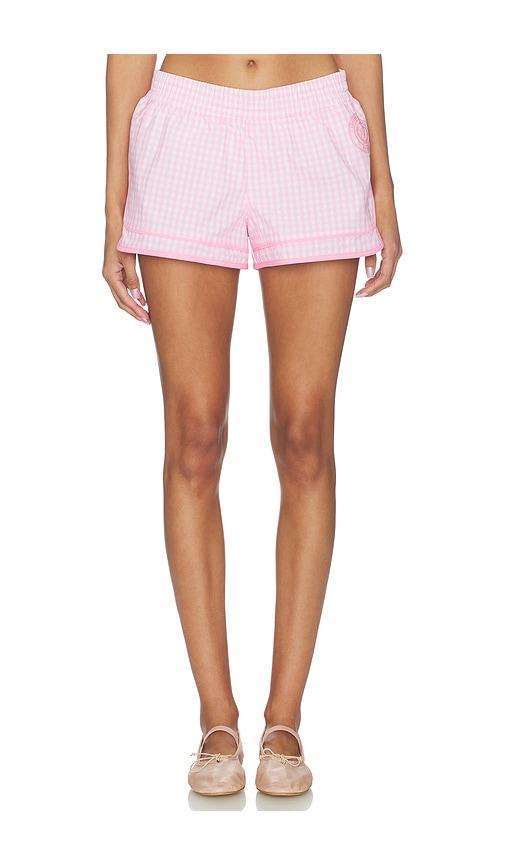 LoveShackFancy Lavey Short in Pink by LOVESHACKFANCY