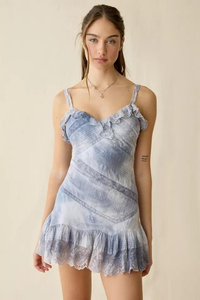 LoveShackFancy Lavine Hand-Dyed Cotton Mini Dress by LOVESHACKFANCY