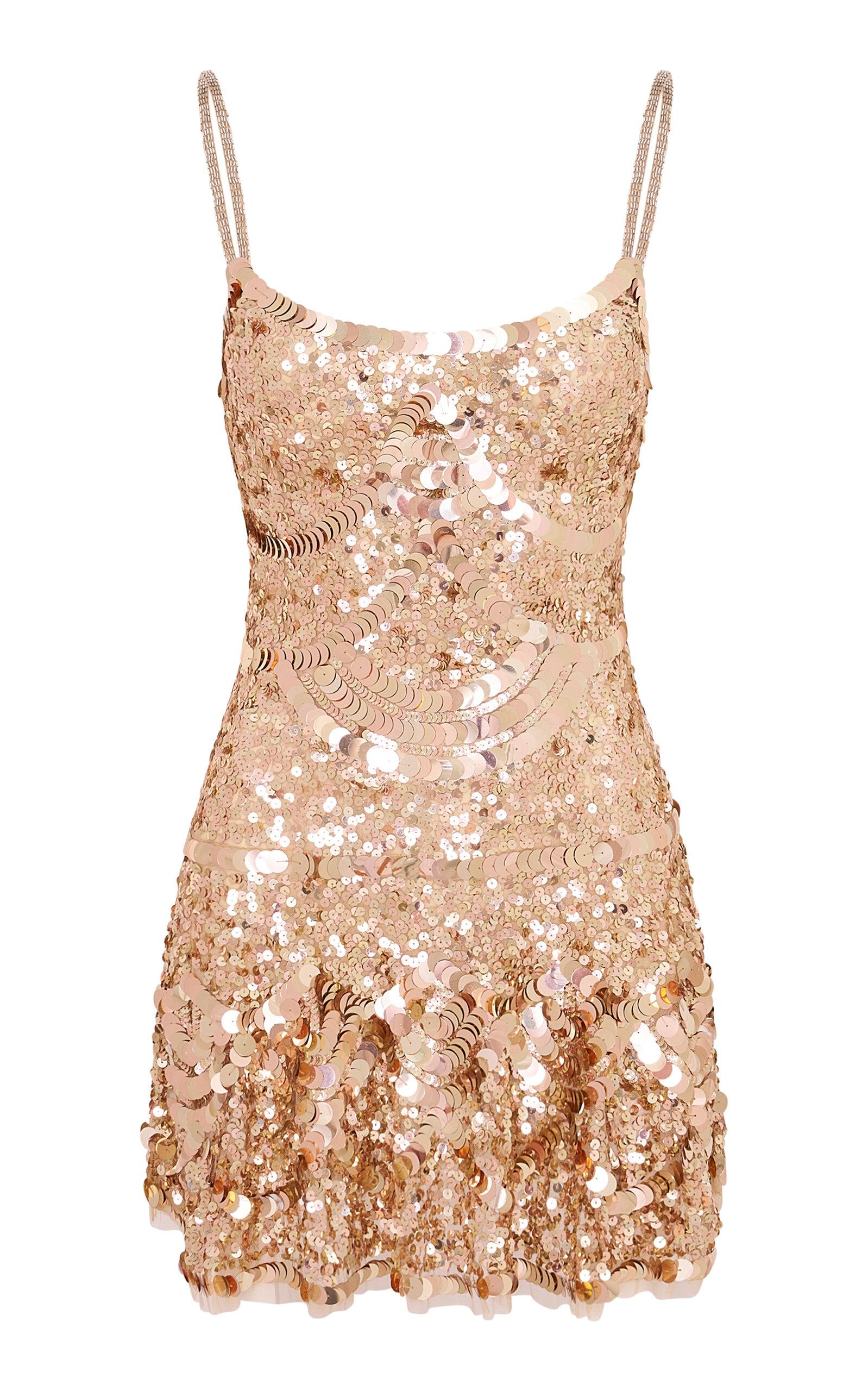 LoveShackFancy Liria Sequined Mini Dress - Moda Operandi by LOVESHACKFANCY