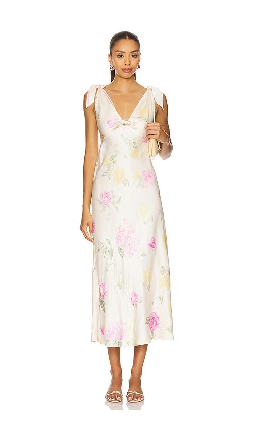 LoveShackFancy Perri Dress in Ivory by LOVESHACKFANCY