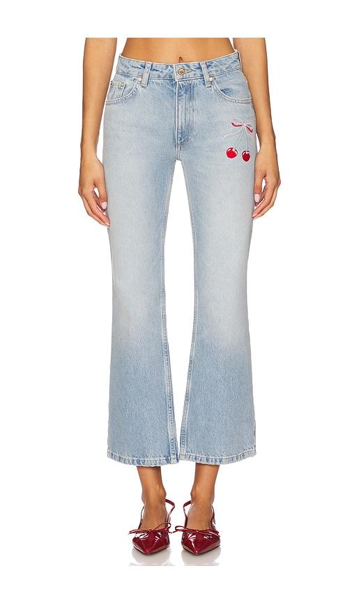 LoveShackFancy Sami Pant in Blue by LOVESHACKFANCY