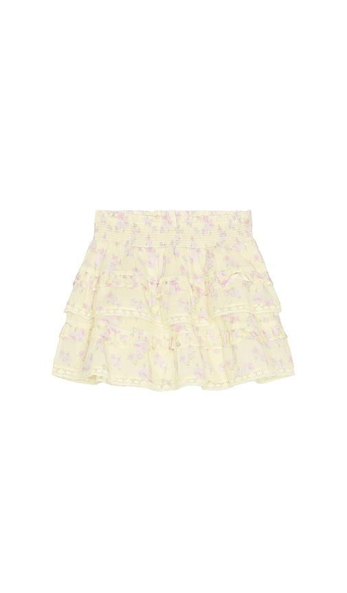 LoveShackFancy Tween Billie Skirt in Lemon by LOVESHACKFANCY
