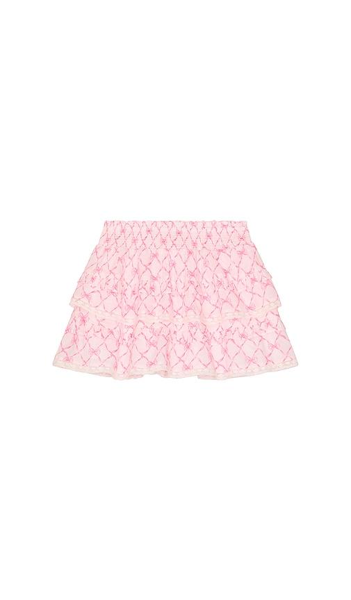 LoveShackFancy Tween Billie Skirt in Pink by LOVESHACKFANCY