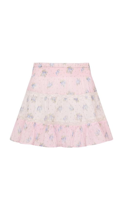 LoveShackFancy Tween Raf Skirt in Pink by LOVESHACKFANCY