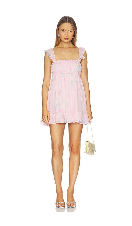 LoveShackFancy Zanira Dress in Pink by LOVESHACKFANCY