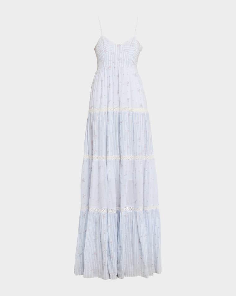 Story Floral Cotton Maxi Dress by LOVESHACKFANCY