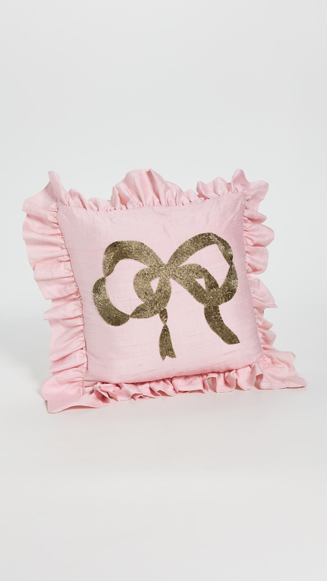 Sugarplum Ruffle Pillow by LOVESHACKFANCY