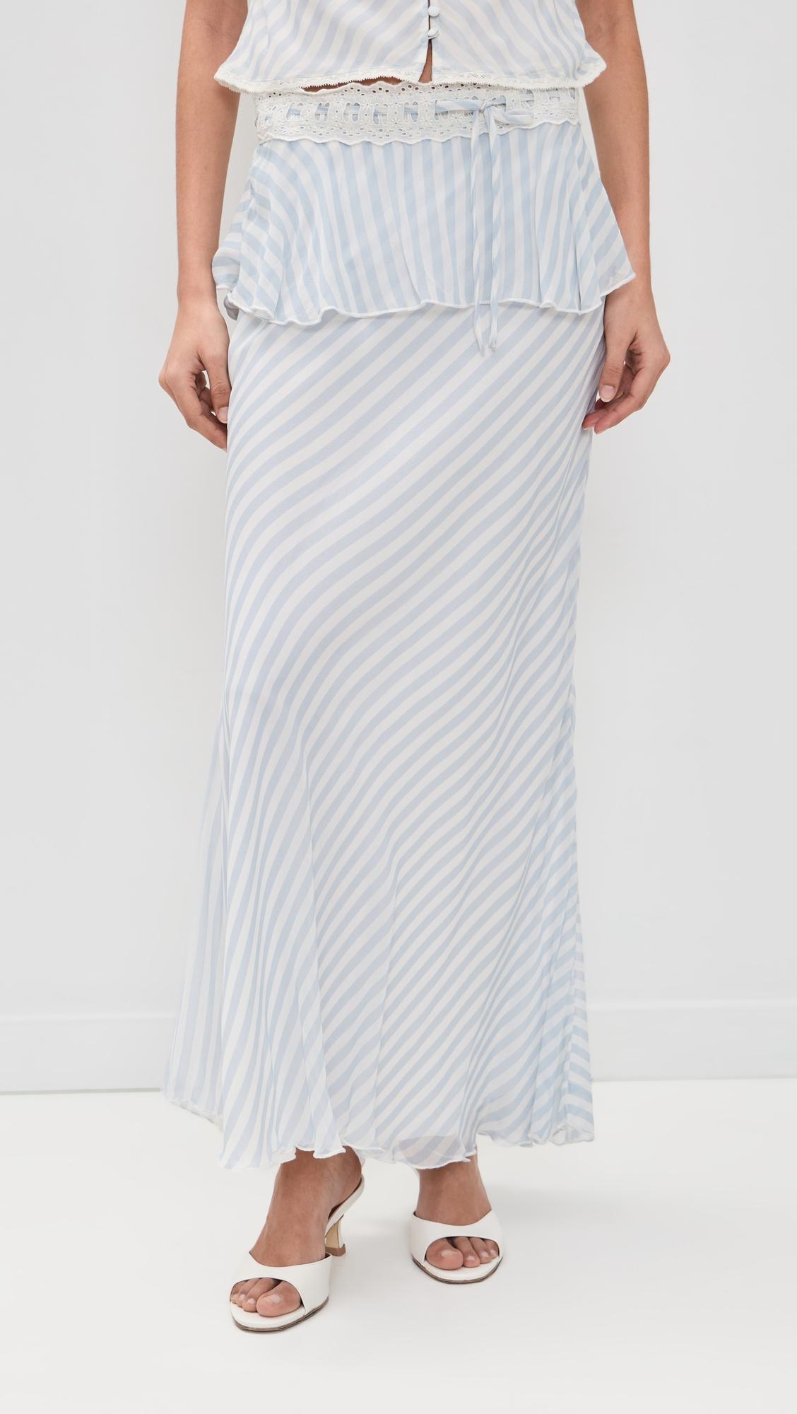 Sylette Maxi Skirt by LOVESHACKFANCY