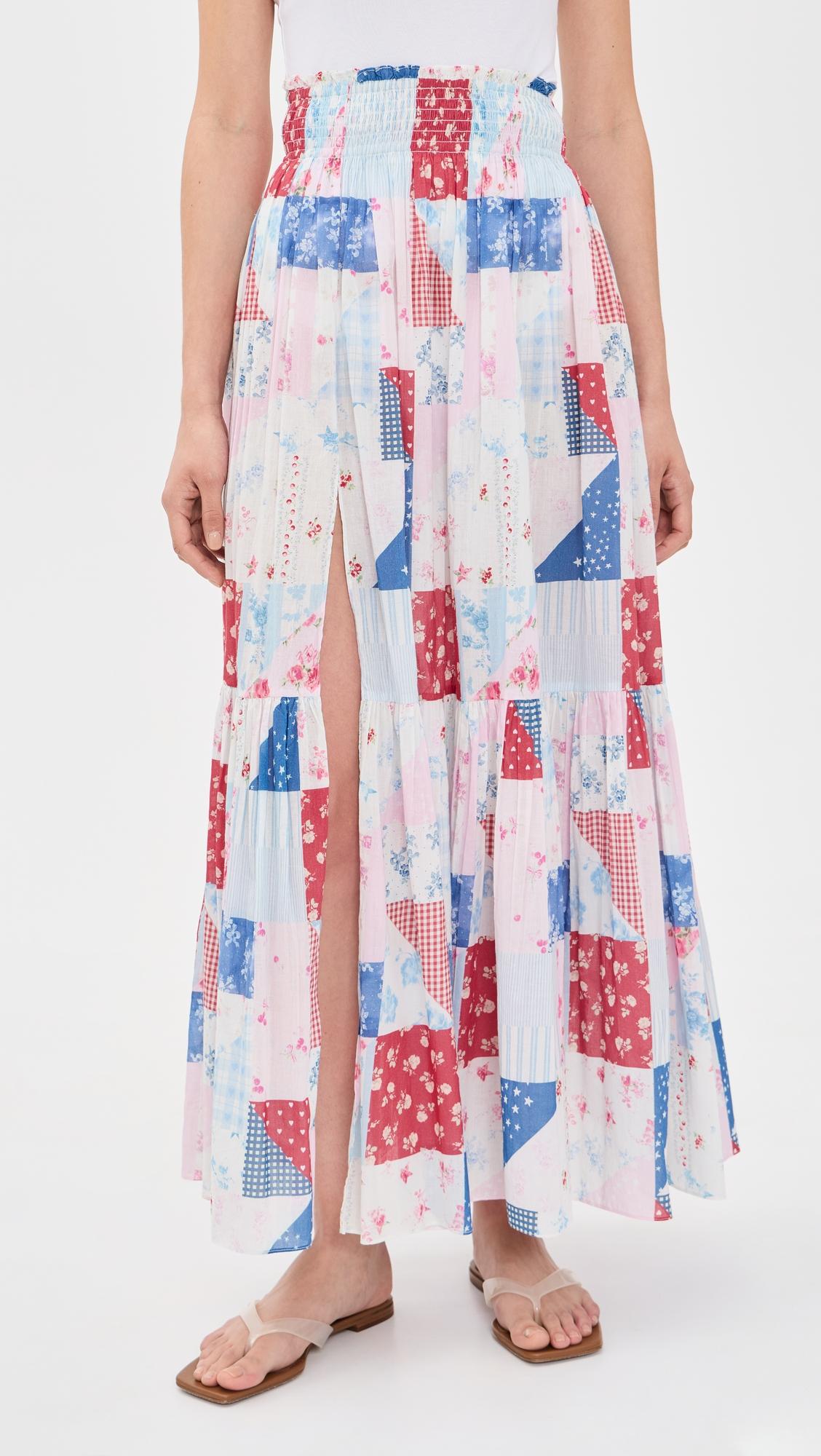 Umber Skirt by LOVESHACKFANCY
