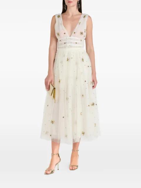 Wilona embellished midi skirt by LOVESHACKFANCY