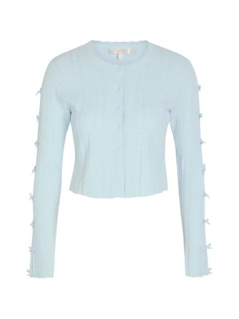 Zoriah ribbed cardigan by LOVESHACKFANCY