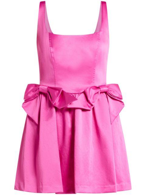 bow mini dress by LOVESHACKFANCY