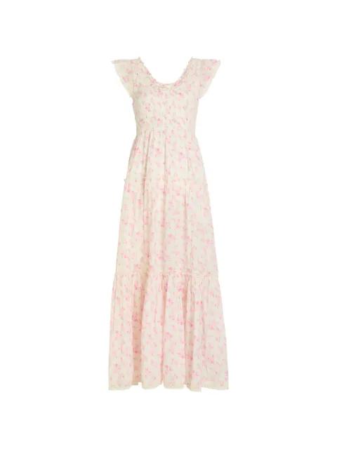 floral-print tiered dress by LOVESHACKFANCY
