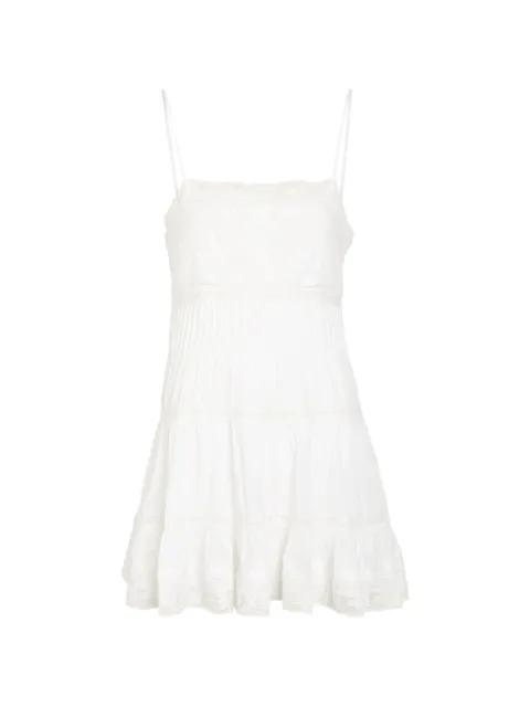 lace-trim mini dress by LOVESHACKFANCY