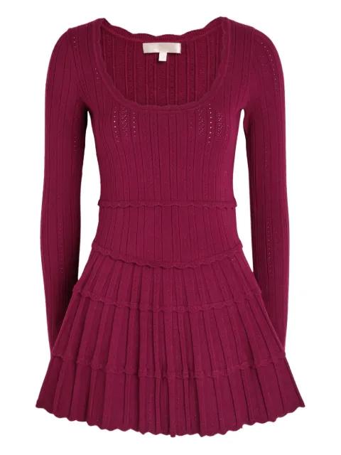 ribbed mini dress by LOVESHACKFANCY