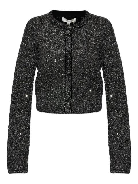 sequin-embellished cardigan by LOVESHACKFANCY