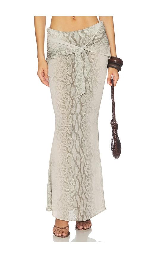 lovewave The Charisse Maxi Skirt in Taupe by LOVEWAVE