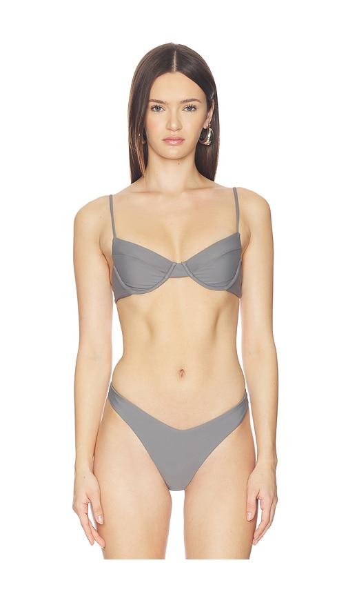 lovewave The Lenora Top in Grey by LOVEWAVE