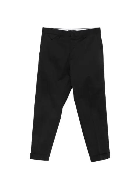 Cooper T1.7 pressed-crease turn-up trousers by LOW BRAND