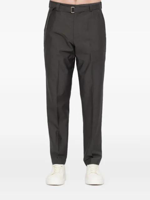 belted trousers by LOW BRAND