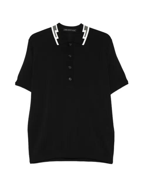 contrast collar T-shirt by LOW BRAND