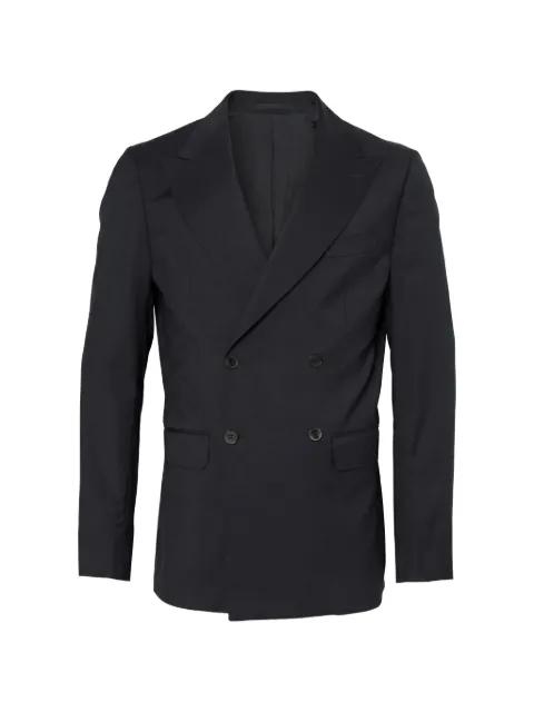 double-breasted peak-lapel blazer by LOW BRAND