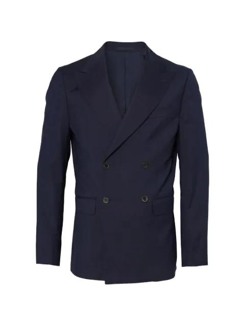 double-breasted peak-lapel blazer by LOW BRAND