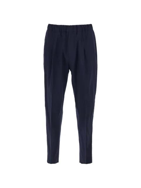 elasticated-wasit wool trousers by LOW BRAND