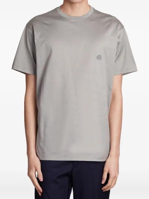 embroidered-logo T-shirt by LOW BRAND