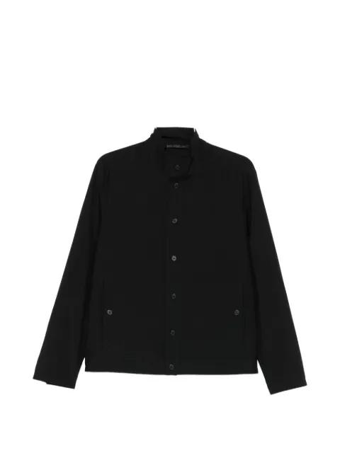 high-neck button-up jacket by LOW BRAND