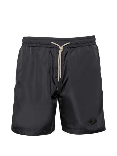 logo-patch drawstring swim shorts by LOW BRAND