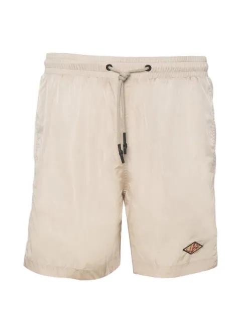 logo-patch drawstring swim shorts by LOW BRAND