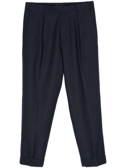 pleat-detail tailored trousers by LOW BRAND