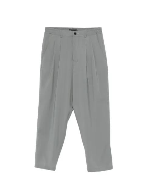 pleated elasticated-waist trousers by LOW BRAND