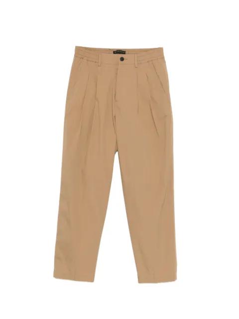 pleated elasticated-waistband trousers by LOW BRAND