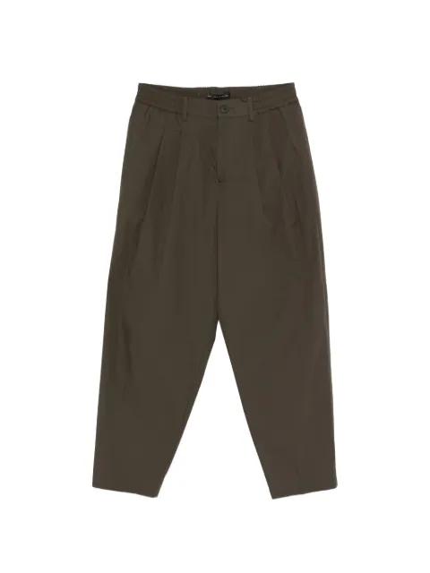 pleated elasticated-waistband trousers by LOW BRAND