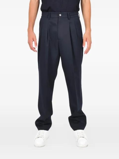 pleated tailored trousers by LOW BRAND