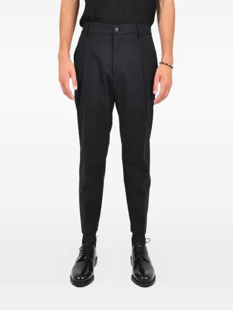 pleated tailored trousers by LOW BRAND