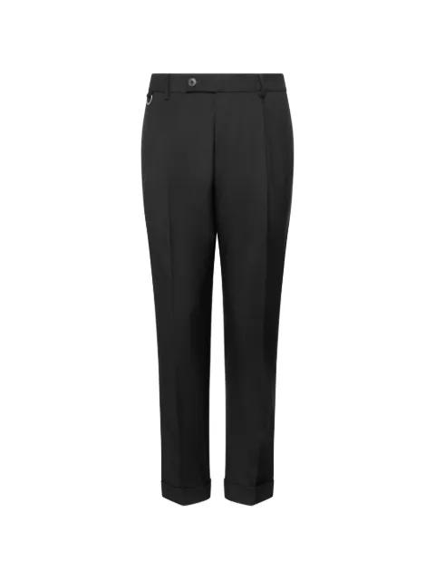 pleated turn-up trousers by LOW BRAND