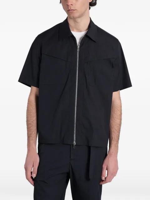 s162 zip-fastening shirt by LOW BRAND