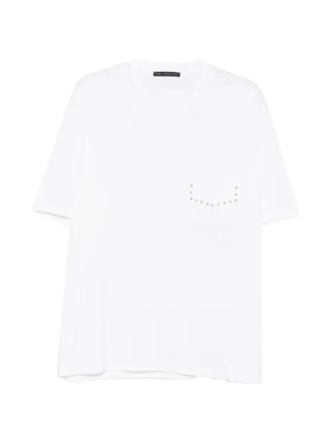 studded-embellishment T-shirt by LOW BRAND