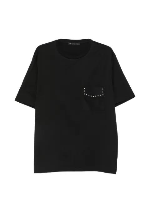 studded-pocket T-shirt by LOW BRAND